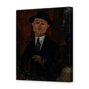 Amedeo Modigliani's 'Paul Guillaume, Novo Pilota' painting reproduced as a gallery-wrapped canvas print