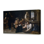 Artemisia Gentileschi's 'Birth of Saint John the Baptist' painting reproduced as a gallery-wrapped canvas print