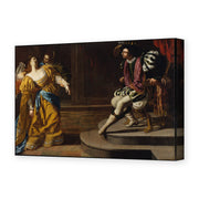 Artemisia Gentileschi's 'Esther before Ahasuerus' painting reproduced as a gallery-wrapped canvas print