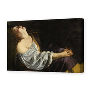 Artemisia Gentileschi's 'Mary Magdalene In Ecstasy' painting reproduced as a gallery-wrapped canvas print