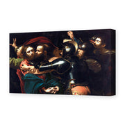 Caravaggio's 'Kiss of Judas' painting reproduced as a gallery-wrapped canvas print