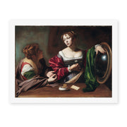 Caravaggio's 'Martha & Marry Magdalene' painting reproduced as a rolled canvas print
