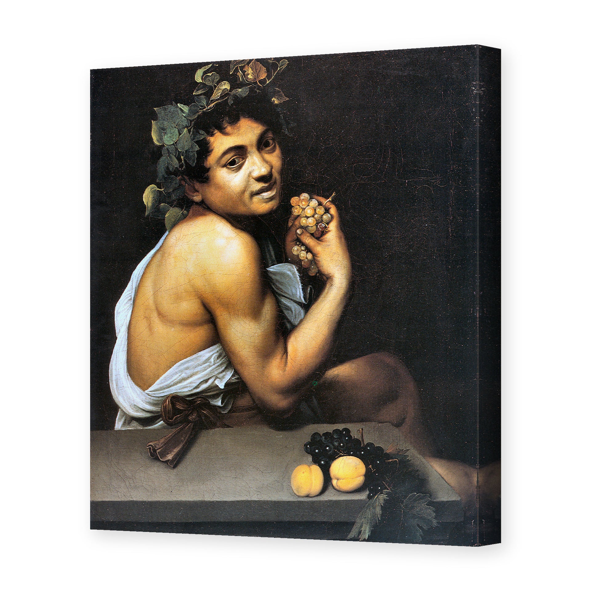 Caravaggio's 'Sickbucchus' painting reproduced as a gallery-wrapped canvas print