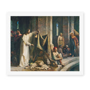 Carl Bloch's 'Christ Healing the Sick at Bethesda' painting reproduced as a rolled canvas print