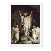 Carl Bloch's 'The Resurrection' painting reproduced as a rolled canvas print