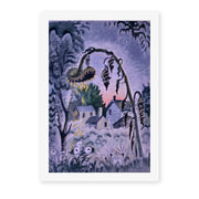 Charles Burchfield's 'September Afterglow' painting reproduced as a rolled canvas print