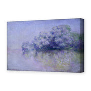 Claude Monet's 'L'ile Aux Orties' painting reproduced as a gallery-wrapped canvas print