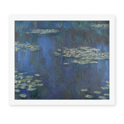 Claude Monet's 'Nympheas' painting reproduced as a rolled canvas print