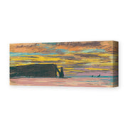 Claude Monet's 'Sunset' painting reproduced as a gallery-wrapped canvas print