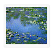 Claude Monet's 'Water Lilies' painting reproduced as a rolled canvas print