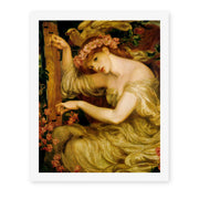 Dante Gabriel Rossetti's 'A Sea Spell' painting reproduced as a rolled canvas print