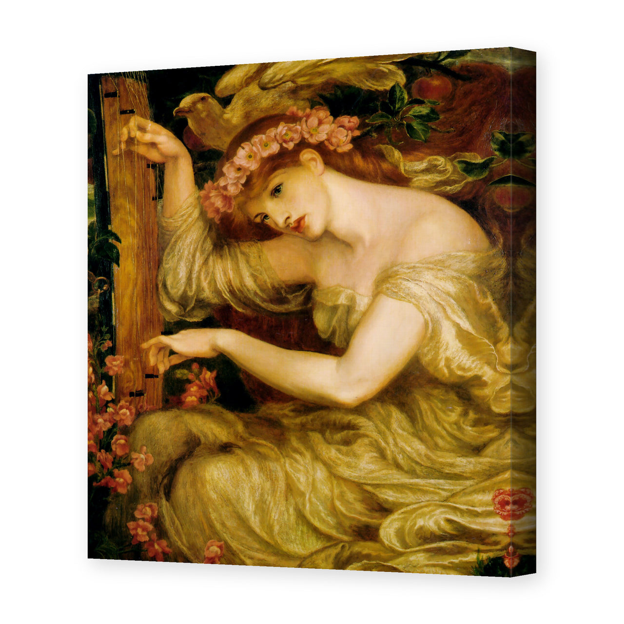 Dante Gabriel Rossetti's 'A Sea Spell' painting reproduced as a gallery-wrapped canvas print