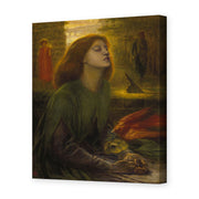 Dante Gabriel Rossetti's 'Beata Beatrix' painting reproduced as a gallery-wrapped canvas print