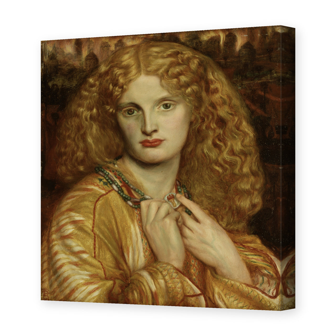 Dante Gabriel Rossetti's 'Helen of troy' painting reproduced as a gallery-wrapped canvas print