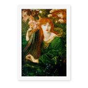 Dante Gabriel Rossetti's 'La Ghirlandata' painting reproduced as a rolled canvas print