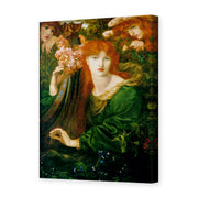 Dante Gabriel Rossetti's 'La Ghirlandata' painting reproduced as a gallery-wrapped canvas print