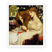 Dante Gabriel Rossetti's 'Lady Lilith' painting reproduced as a rolled canvas print