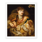 Dante Gabriel Rossetti's 'Monna Vanna' painting reproduced as a rolled canvas print