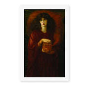 Dante Gabriel Rossetti's 'Pandora' painting reproduced as a rolled canvas print