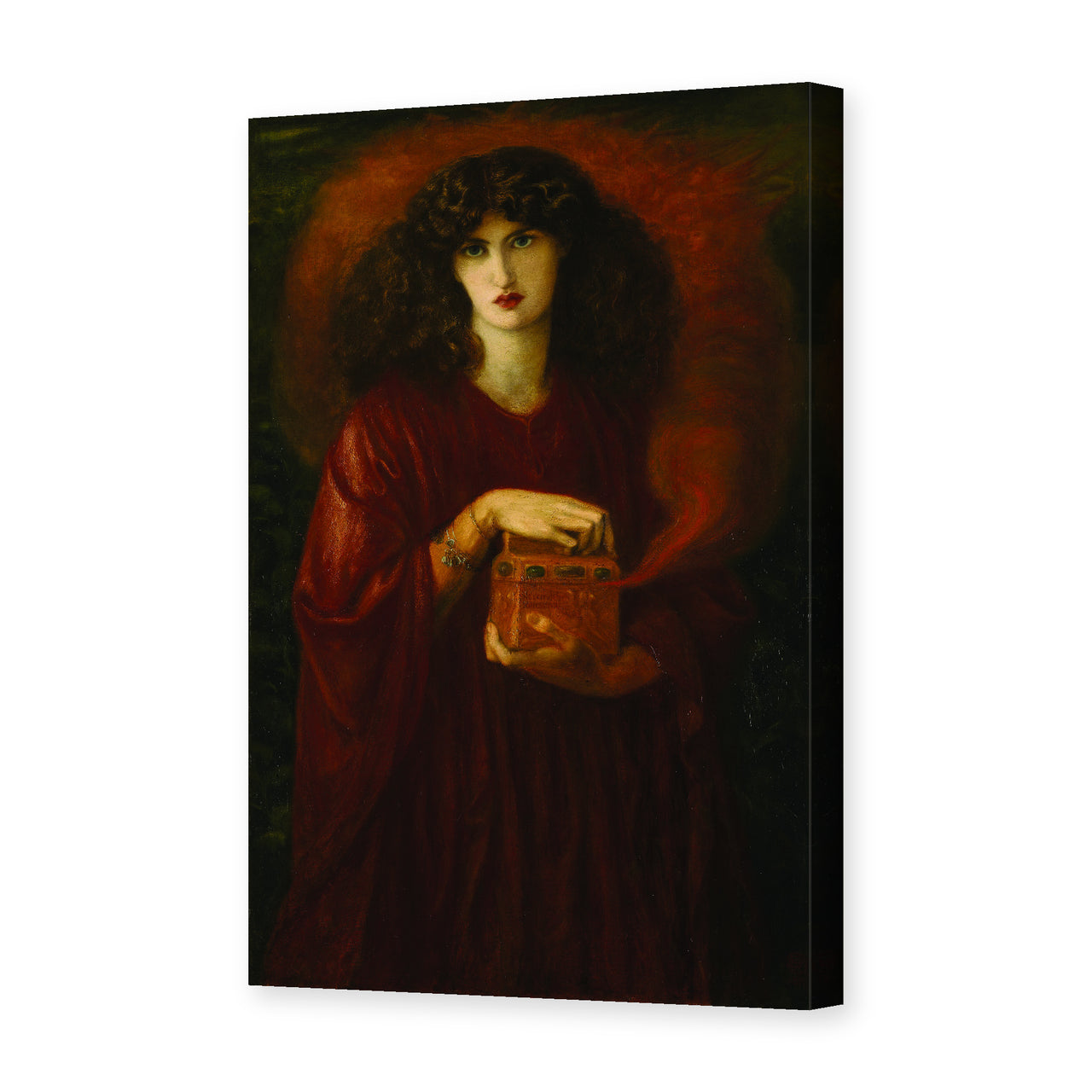 Dante Gabriel Rossetti's 'Pandora' painting reproduced as a gallery-wrapped canvas print
