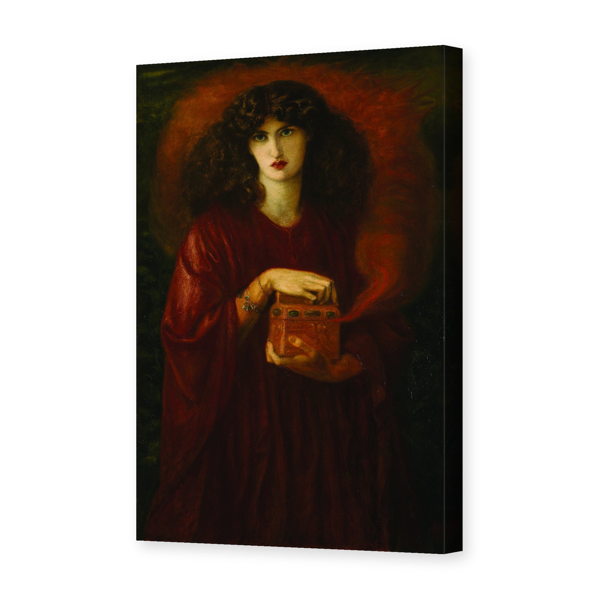 Dante Gabriel Rossetti's 'Pandora' painting reproduced as a gallery-wrapped canvas print