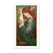Dante Gabriel Rossetti's 'Proserpine' painting reproduced as a rolled canvas print