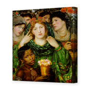Dante Gabriel Rossetti's 'The Beloved' painting reproduced as a gallery-wrapped canvas print