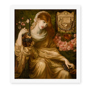 Dante Gabriel Rossetti's 'The Roman Widow' painting reproduced as a rolled canvas print