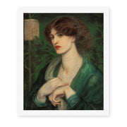Dante Gabriel Rossetti's 'The Salutation of Beatrice' painting reproduced as a rolled canvas print