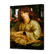 Dante Gabriel Rossetti's 'The Women's Window' painting reproduced as a gallery-wrapped canvas print