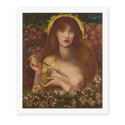 Dante Gabriel Rossetti's 'Venus Verticordia' painting reproduced as a rolled canvas print