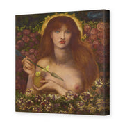 Dante Gabriel Rossetti's 'Venus Verticordia' painting reproduced as a gallery-wrapped canvas print