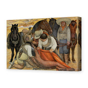Diego Rivera's 'Liberation of the Peon' painting reproduced as a gallery-wrapped canvas print