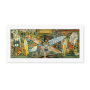 Diego Rivera's 'Man at the Crossroads' painting reproduced as a rolled canvas print
