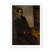 Diego Rivera's 'The Mathematician' painting reproduced as a rolled canvas print
