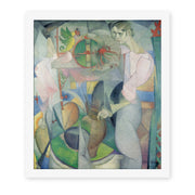 Diego Rivera's 'Woman at a Well' painting reproduced as a rolled canvas print