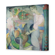Diego Rivera's 'Woman at a Well' painting reproduced as a gallery-wrapped canvas print