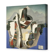 Diego Rivera's 'Zapata style Landscape' painting reproduced as a gallery-wrapped canvas print