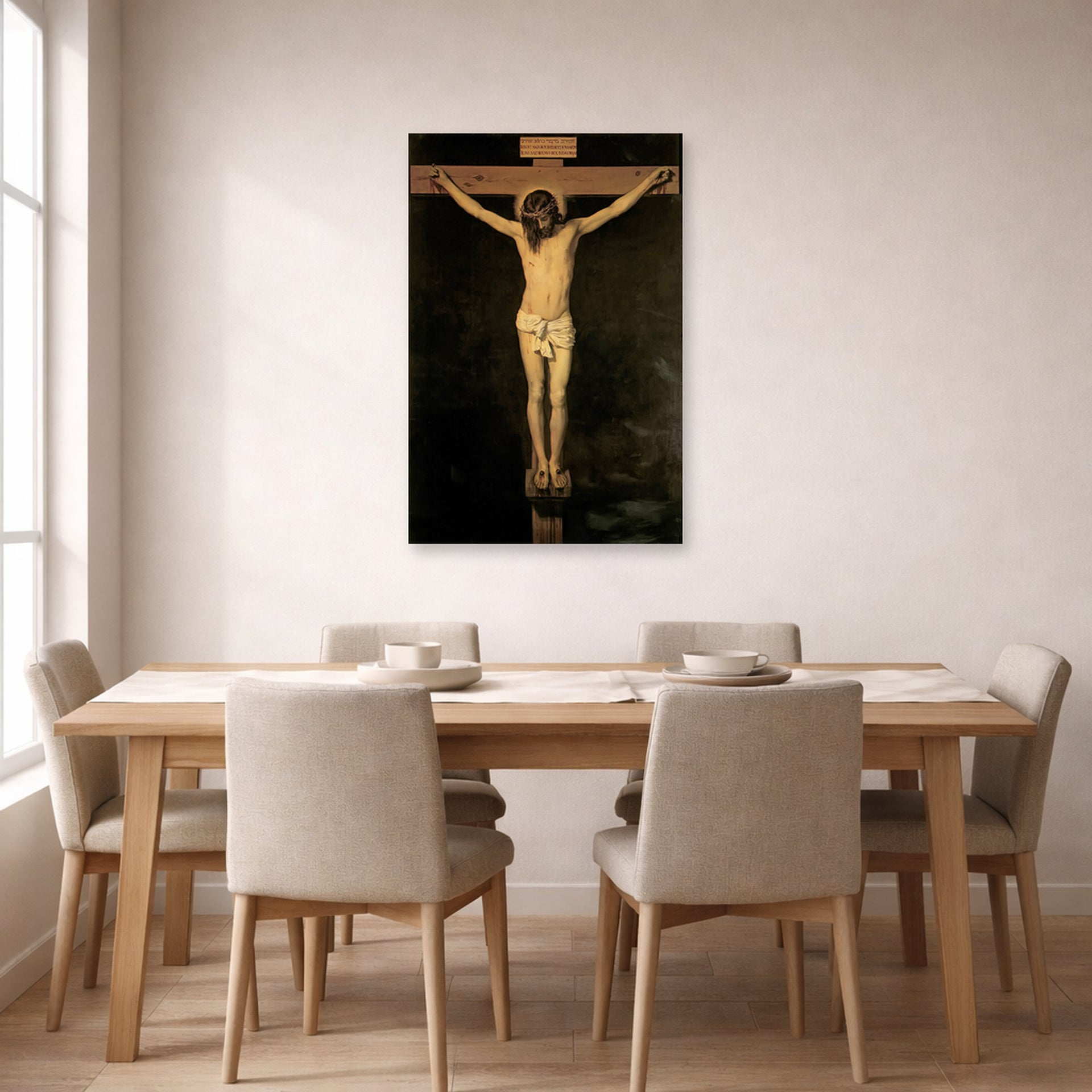 Diego Velazquez - Christ Crucified - poster print lifestyle dining unframed