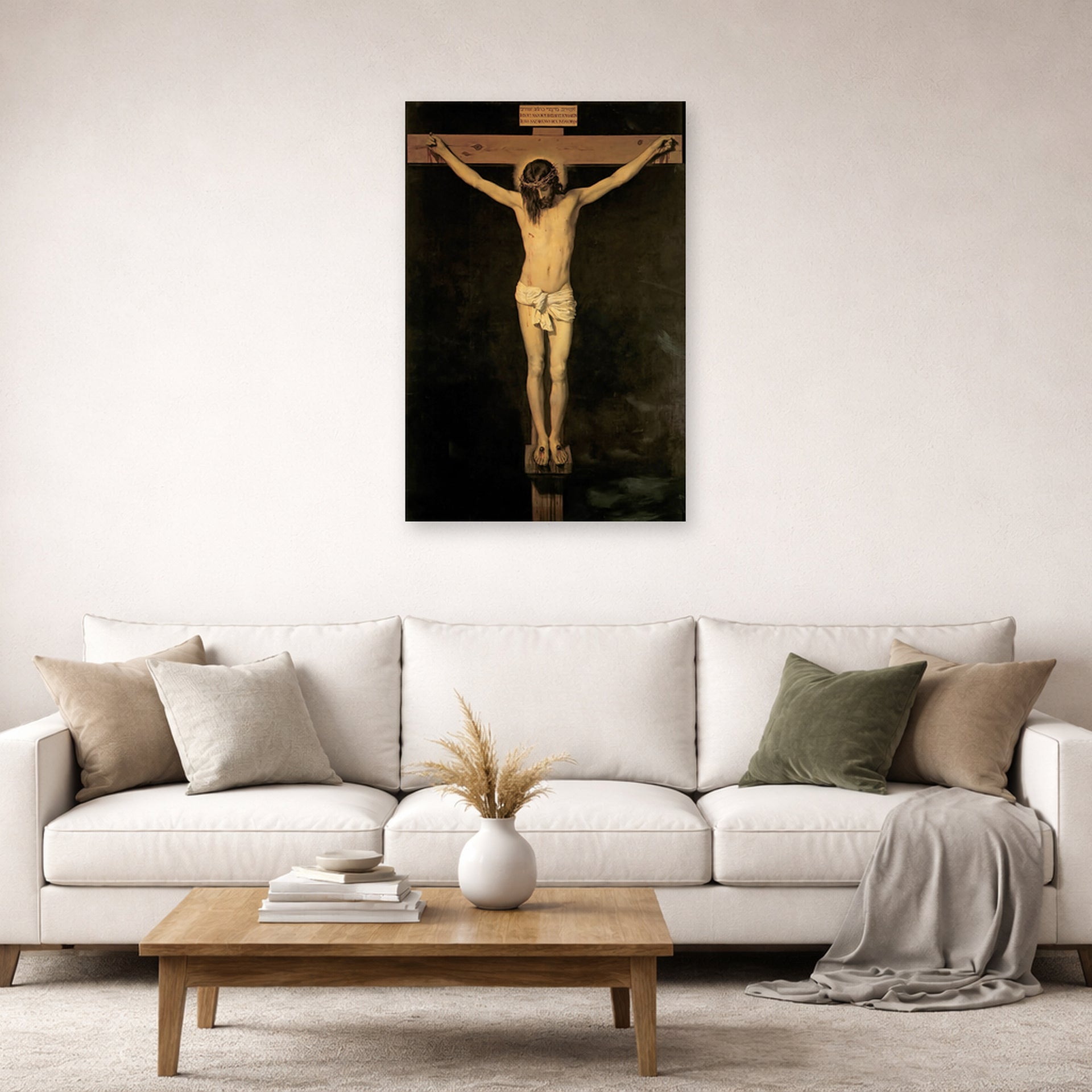 Diego Velazquez - Christ Crucified - poster print lifestyle living room 2 unframed