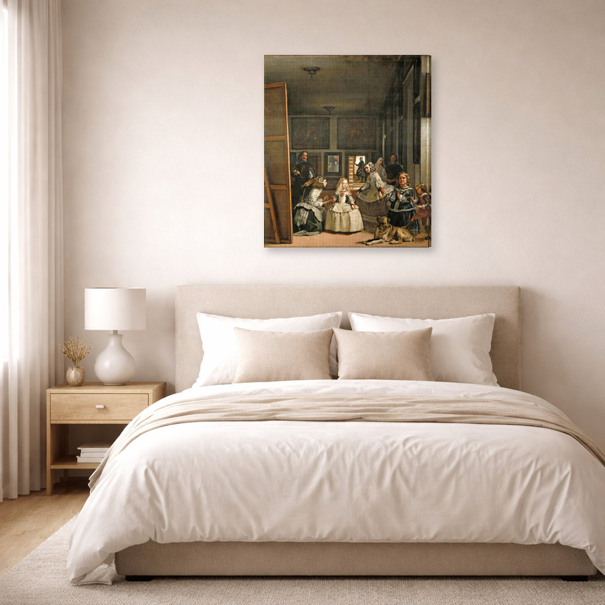 Diego Velazquez - Las Meninas - gallery wrap lifestyle bedroom