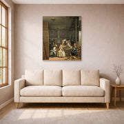Diego Velazquez - Las Meninas - gallery wrap lifestyle living room 1
