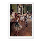 Edgar Degas's 'Ballet Class' painting reproduced as a rolled canvas print