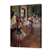 Edgar Degas's 'Ballet Class' painting reproduced as a gallery-wrapped canvas print