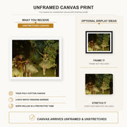 Edgar Degas - Ballet Rehearsal canvas print size comparison and framing display infographic