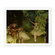 Edgar Degas's 'Ballet Rehearsal' painting reproduced as a rolled canvas print