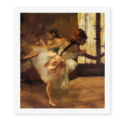 Edgar Degas's 'Repetition of the Dance' painting reproduced as a rolled canvas print