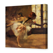 Edgar Degas's 'Repetition of the Dance' painting reproduced as a gallery-wrapped canvas print