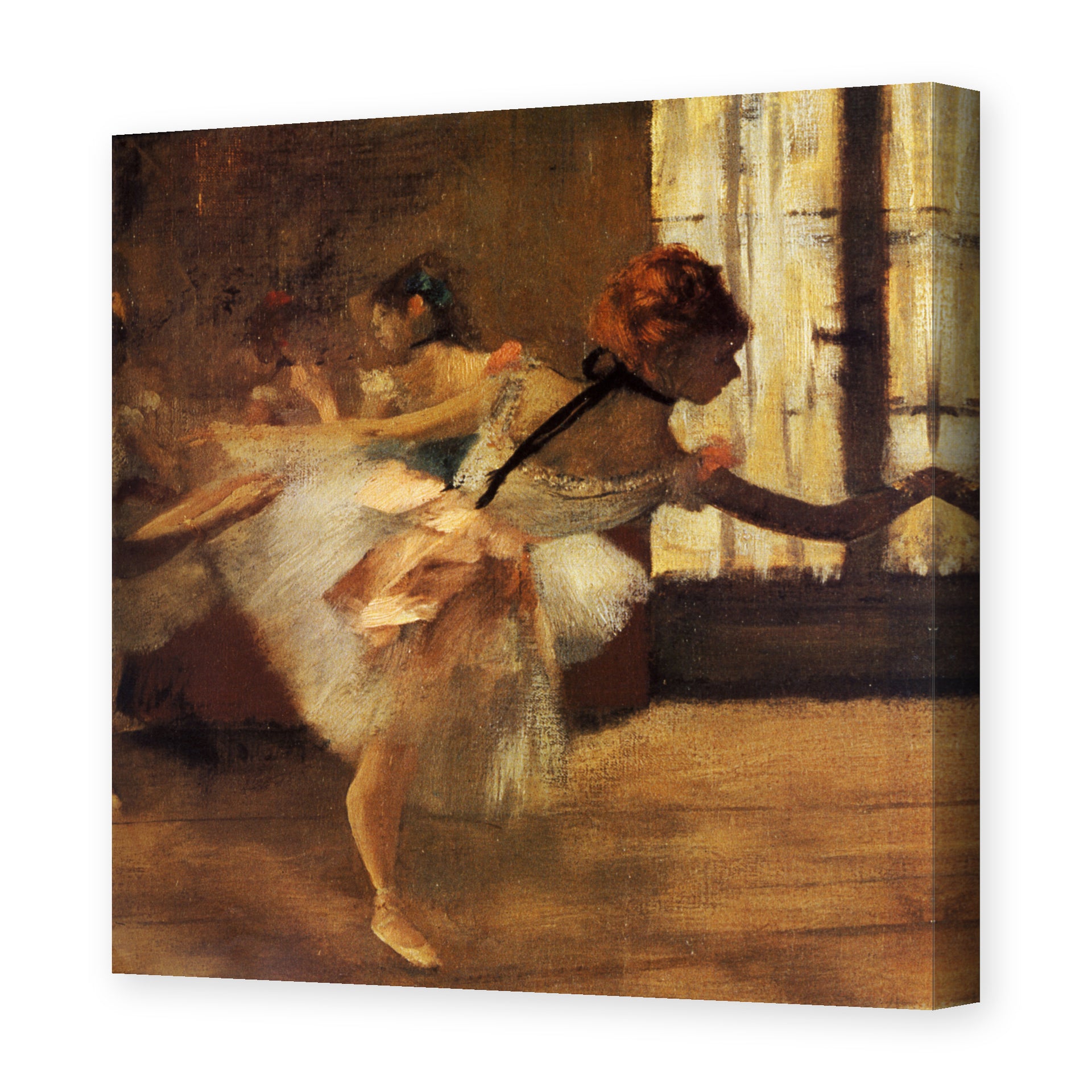 Edgar Degas's 'Repetition of the Dance' painting reproduced as a gallery-wrapped canvas print