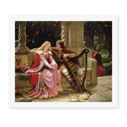 Edmund Blair Leighton's 'The End of the Song' painting reproduced as a rolled canvas print